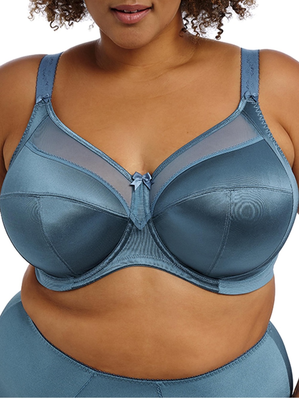 Goddess Keira Underwire Bra Women’s US Size 40J Mediterranean Blue Plus Size